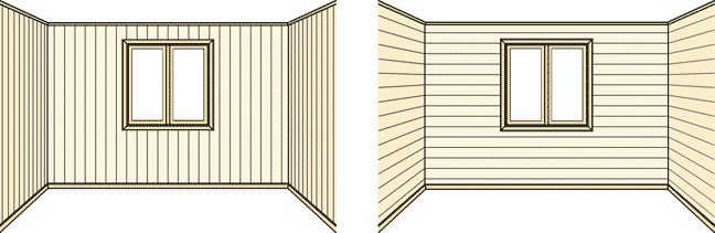 Stående panel inne